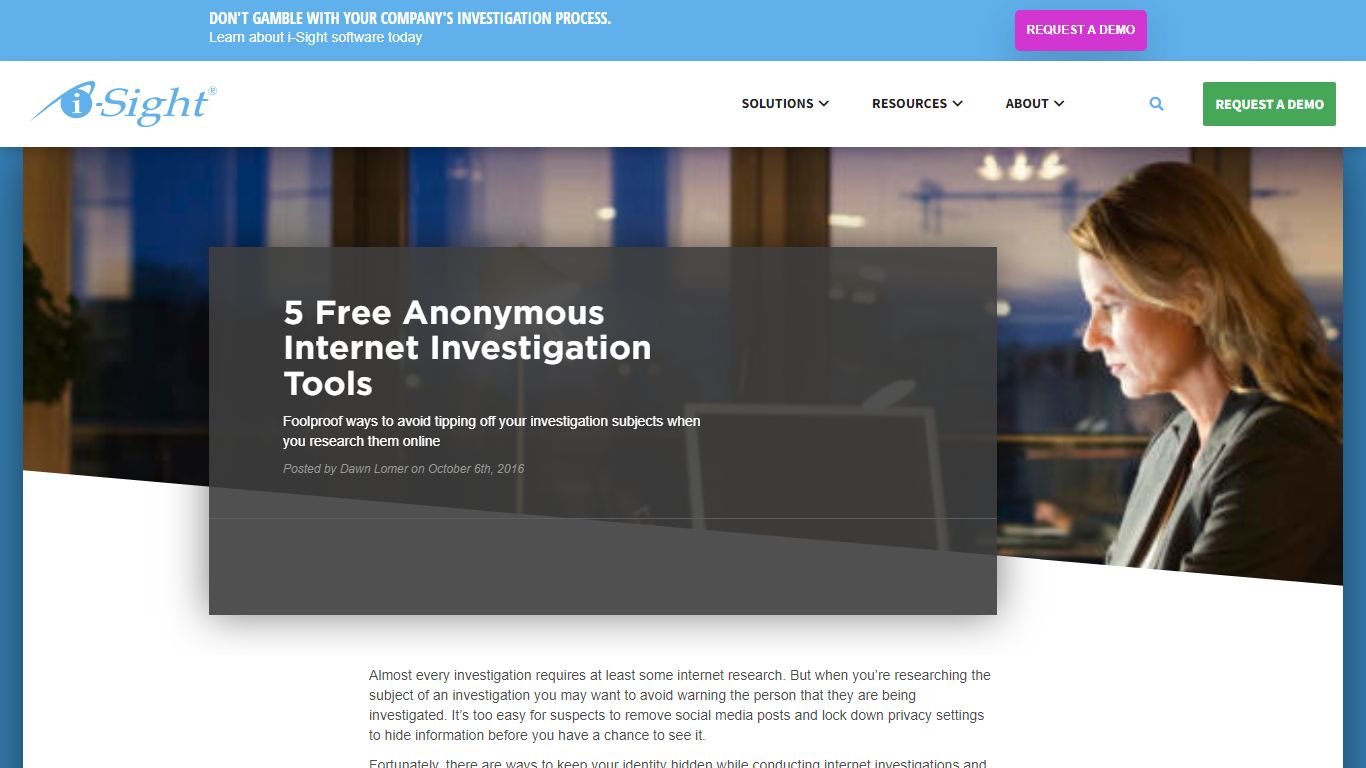 5 Free Anonymous Internet Investigation Tools - i-Sight
