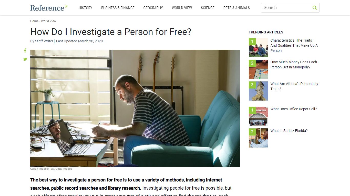 How Do I Investigate a Person for Free? - Reference.com